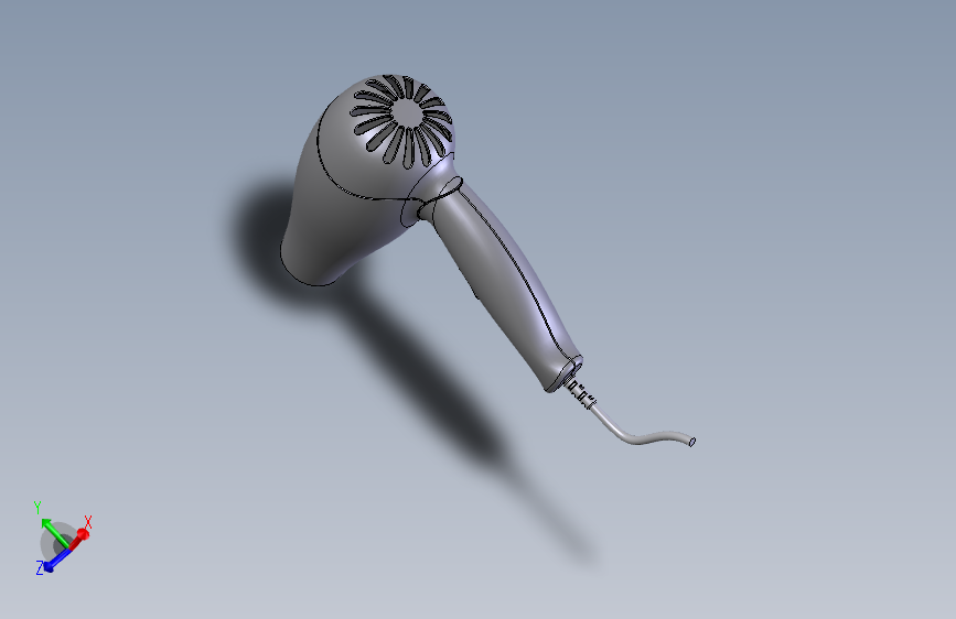 solidworks电吹风模型==25359==10