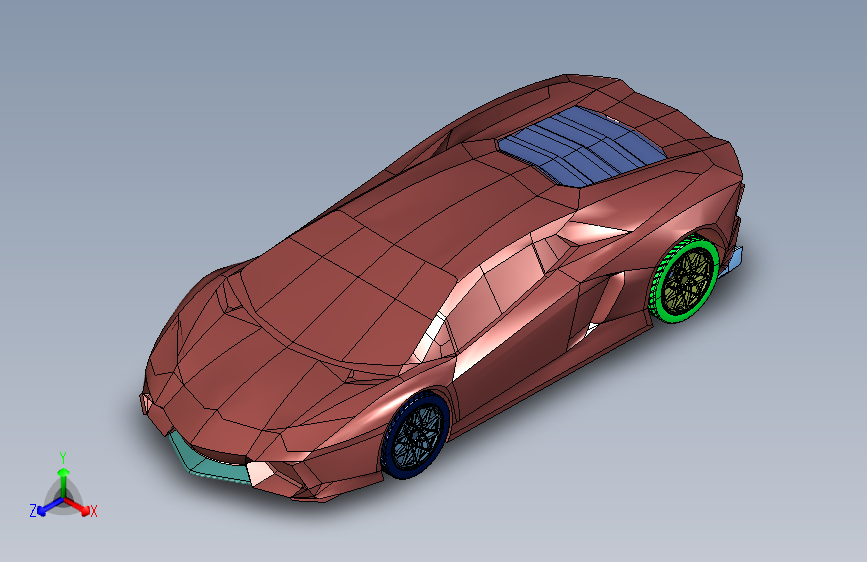 Aventador旗舰超级跑车 主视图