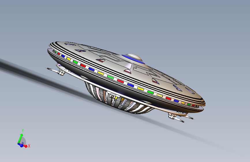 不明飞行物, 空间, 宇宙飞船 主视图