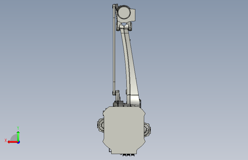 川崎cp180L工业机器人三维模型和资料 背面视图