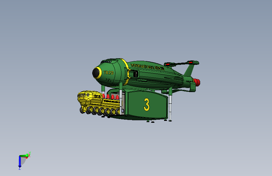 国际救援的“重载运输船”_SOLIDWORKS 2015_模型图纸下载 – 懒石网