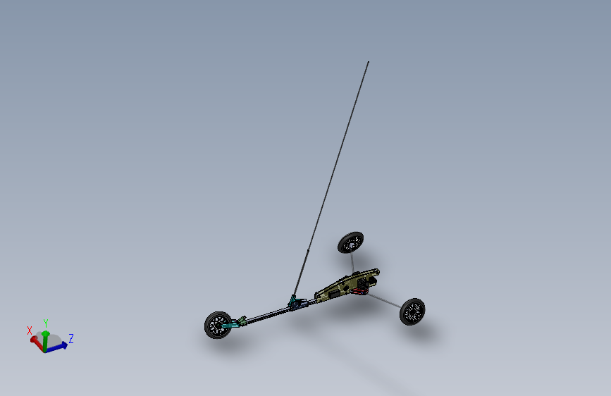 Char RC遥控三轮小车3D图纸 Solidworks设计