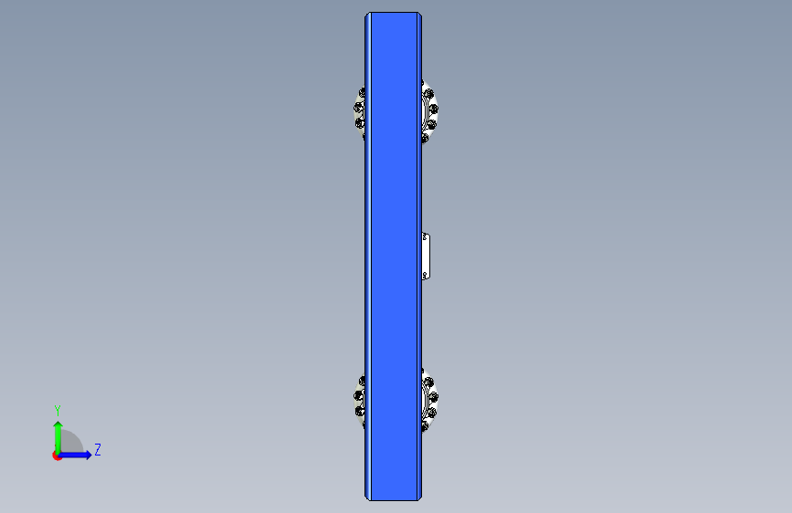 Y2000-麦克纳姆轮 6964_mecanum_drive_base STP 左侧视图