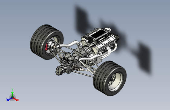 Y0044-悬挂系统 middle-engine-racing-v8-atmospheric 3 STL X_T SW