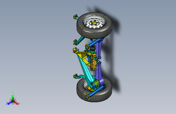 Y0047-悬挂系统 off-road_vehicl_rear_suspension STP