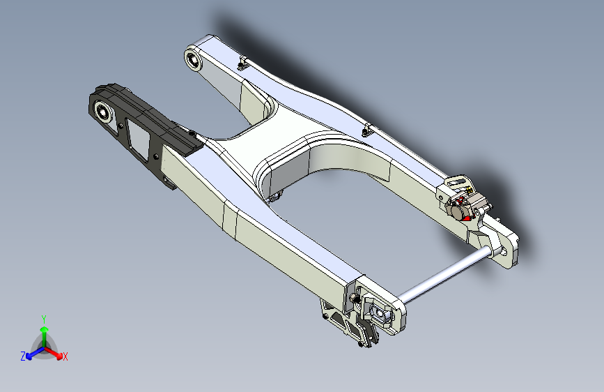 Y0059-悬挂系统 supermoto-swing-arm-1 4 STP IGS