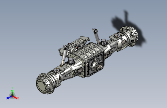 Y0074-悬挂系统 unrealtractor_front-axle_design STP