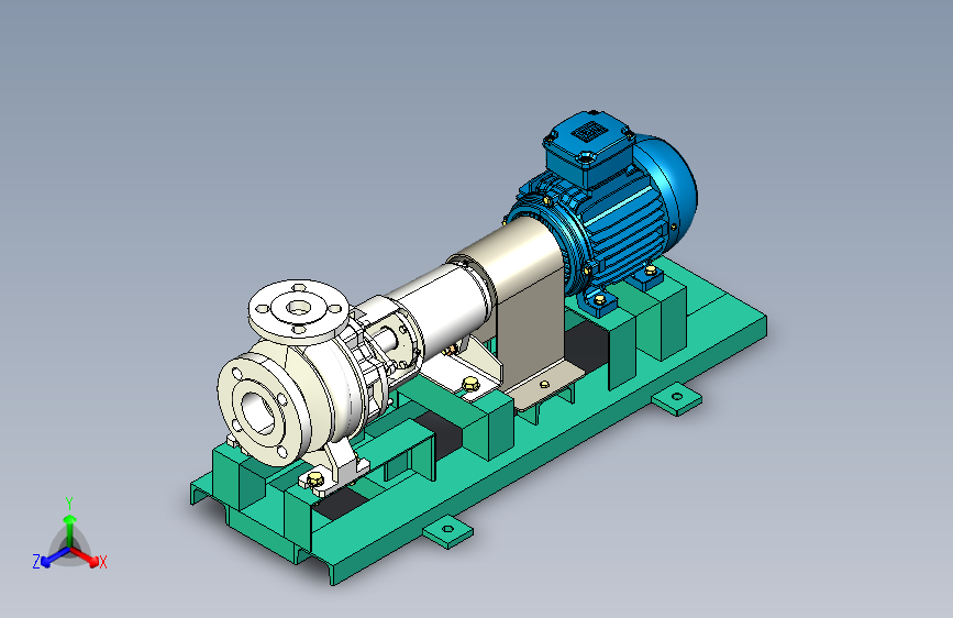 Y0121-泵 centrifugal-pump-assembly-4 STP IGS
