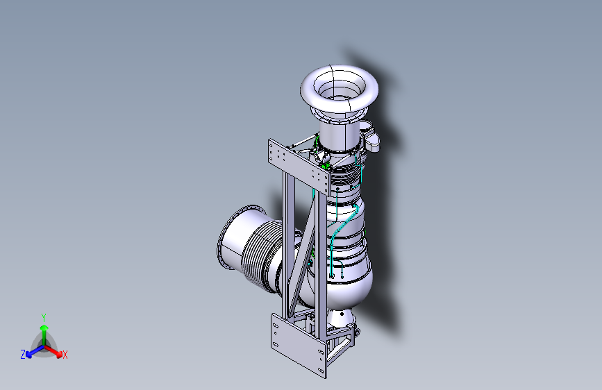 Y0294-航空发动机 tv3-117-turboshaft-engine STP