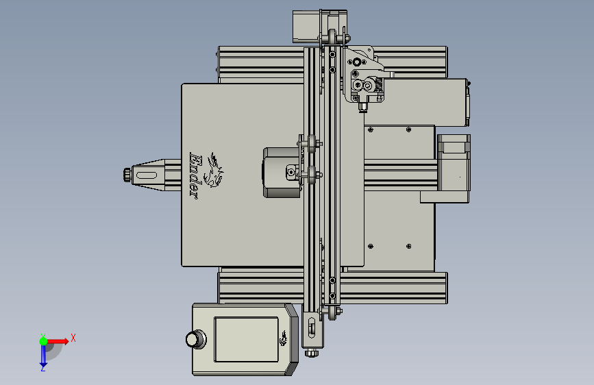 Y0371-3D打印机Creality-Ender3-V2-rev4 俯视图