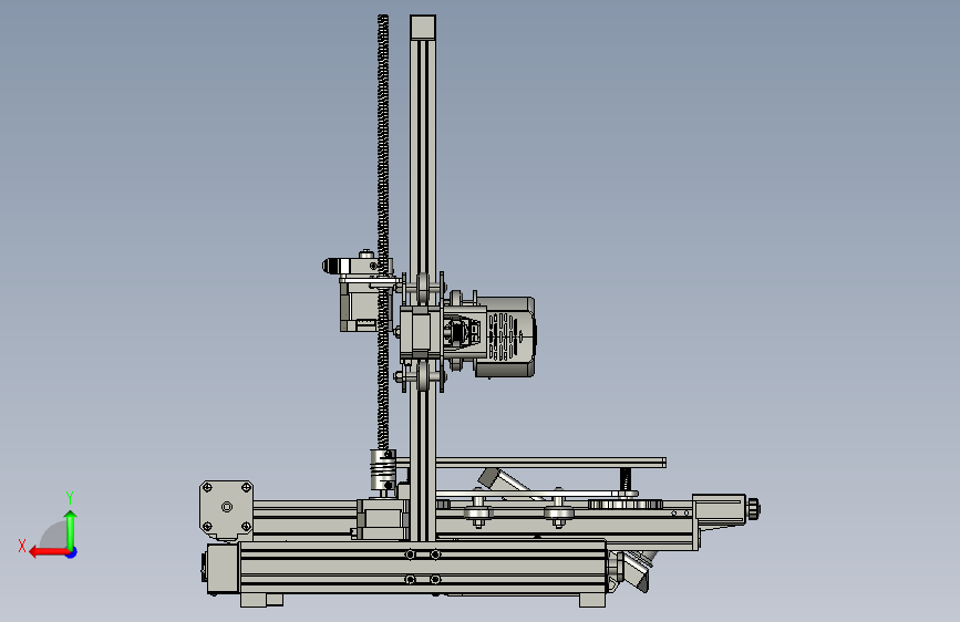 Y0371-3D打印机Creality-Ender3-V2-rev4 背面视图