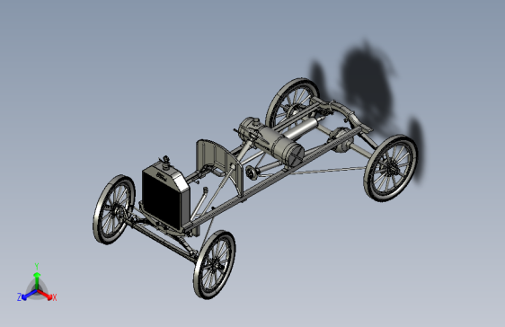 Y0630-转向系统 ford-model-t-chassis SW STP