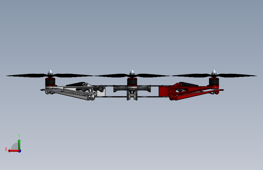 Y0664-无人机 dji-f550-f450-landing-gear SW_SOLIDWORKS 2014_模型图纸下载 – 懒石网