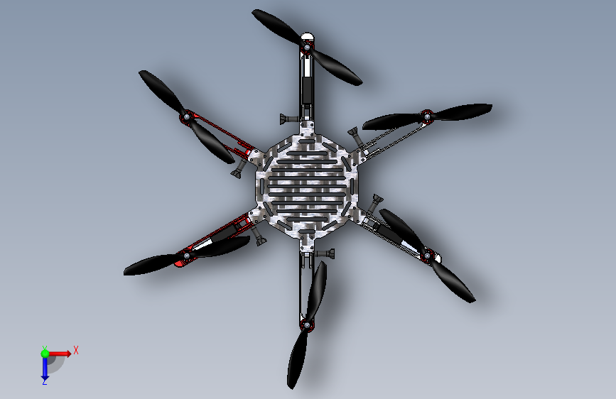 Y0664-无人机 dji-f550-f450-landing-gear SW_SOLIDWORKS 2014_模型图纸下载 – 懒石网