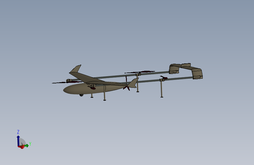 Y0704-无人机 fixed-wing-uav SW STP