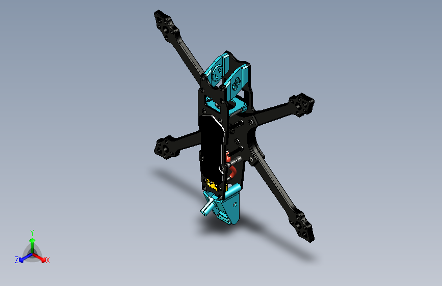 Y0710-无人机 fpv-drone-frame-swift-5-sx-1 5 STP STL