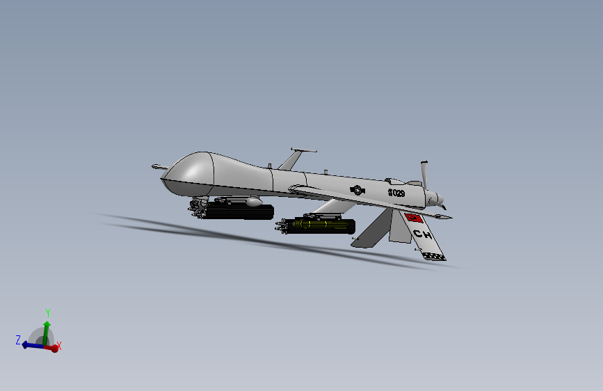 Y0737-无人机 MQ-1 Predator SW