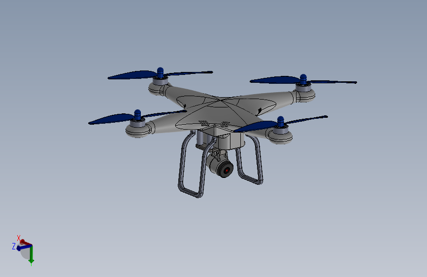 Y0757-无人机 quadcopter-drone SW STL