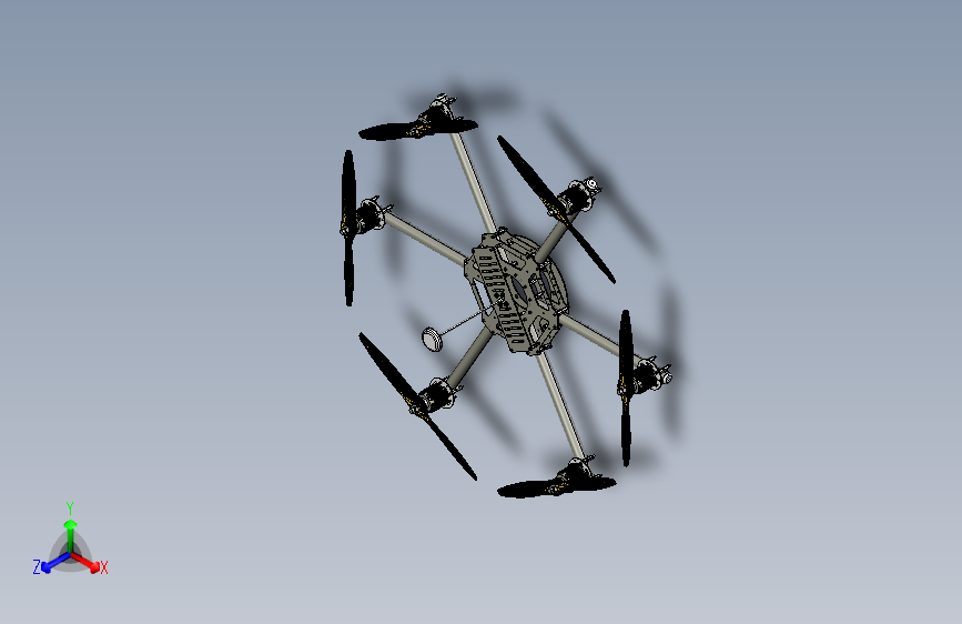 Y0796-无人机 x6-hexacopter STP