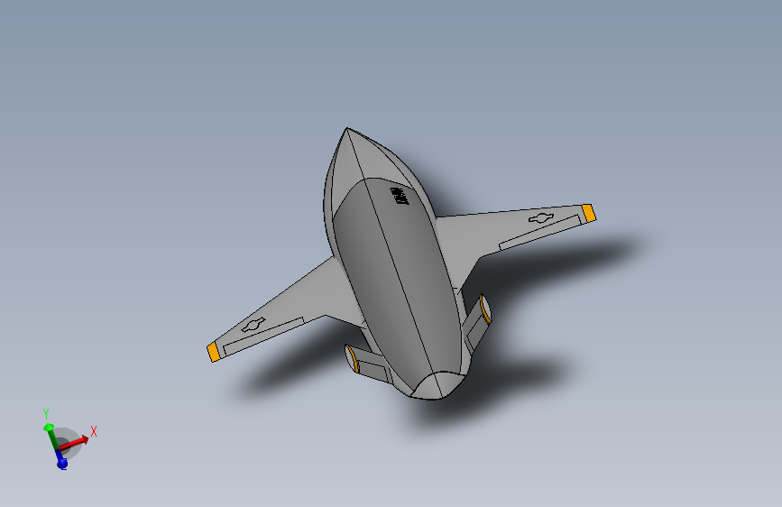 Y0800-无人机 xq-58a-valkyrie-unmanned-aerial-vehicle SW STP IGS