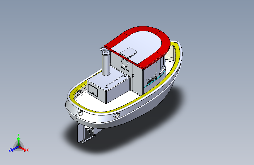 Y0844-轮船 军舰 16-mini-tug-boat-sweet16-navalart-1 2 STP IGS