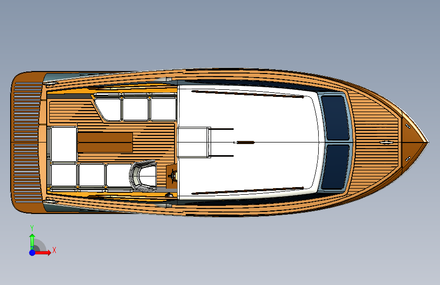 Y0871-轮船 军舰 beetle-23-classic-1 3 STP 正面视图