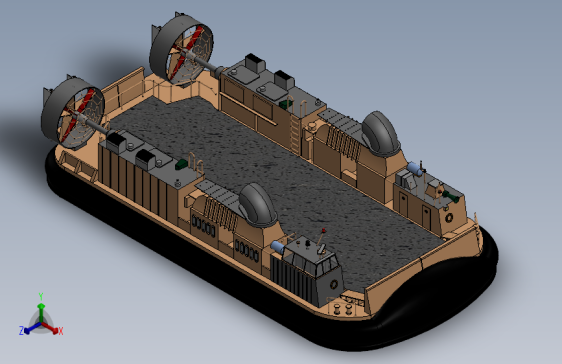 Y0910-轮船 军舰 lcac-navy-carrier-hovercraft-1 16 STP IGS SW