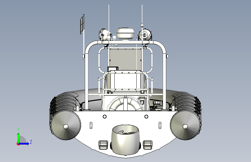 Y0943-轮船 军舰 rhib-1 3 STP 左侧视图