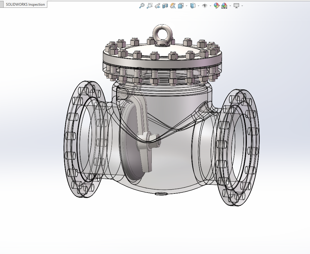 DN300 PN40旋启式止回阀
