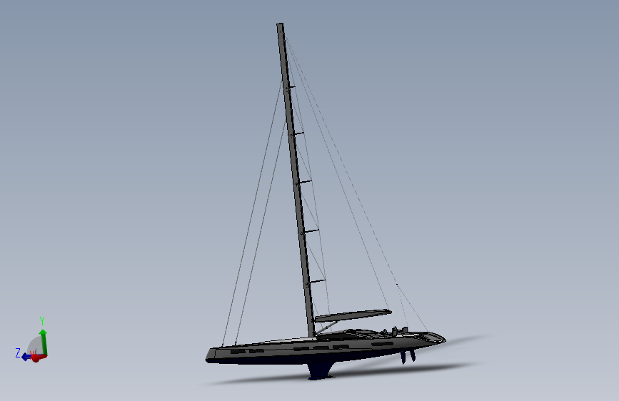 Y0951-轮船 军舰 sail-yacht-108-ft-in-progress-1 7 STP SW