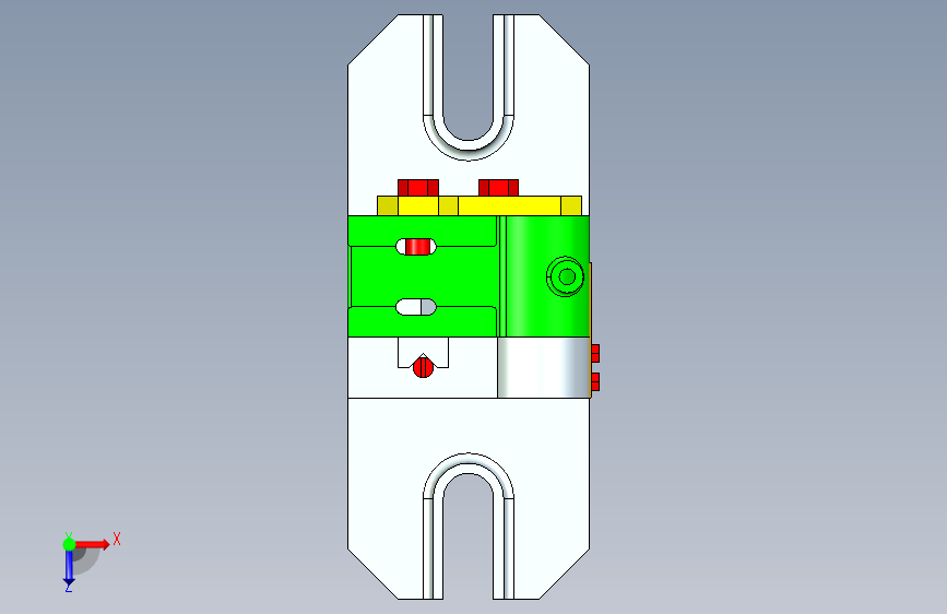 KCSJ-06角板加工工艺及铣R4槽夹具设计【含CAD图纸和三维PROE】 俯视图