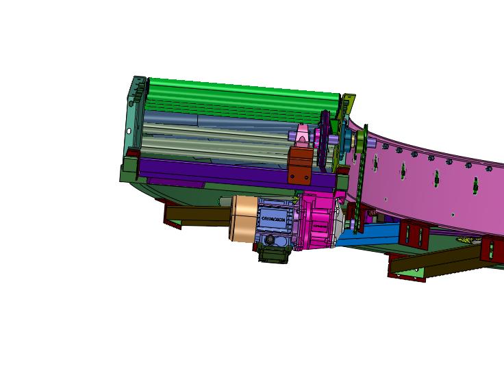 工业传送90度滚筒转弯机