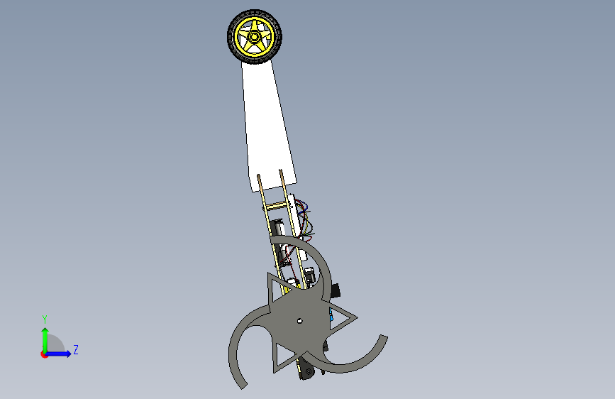 Y1362-工业机器人 star-wheel-robot STP 左侧视图