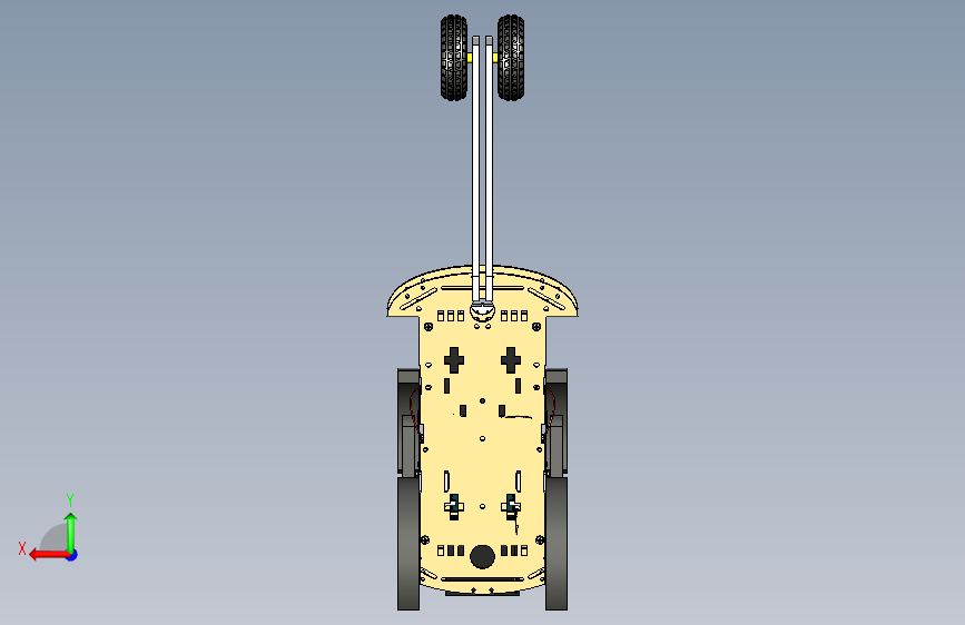 Y1362-工业机器人 star-wheel-robot STP 背面视图