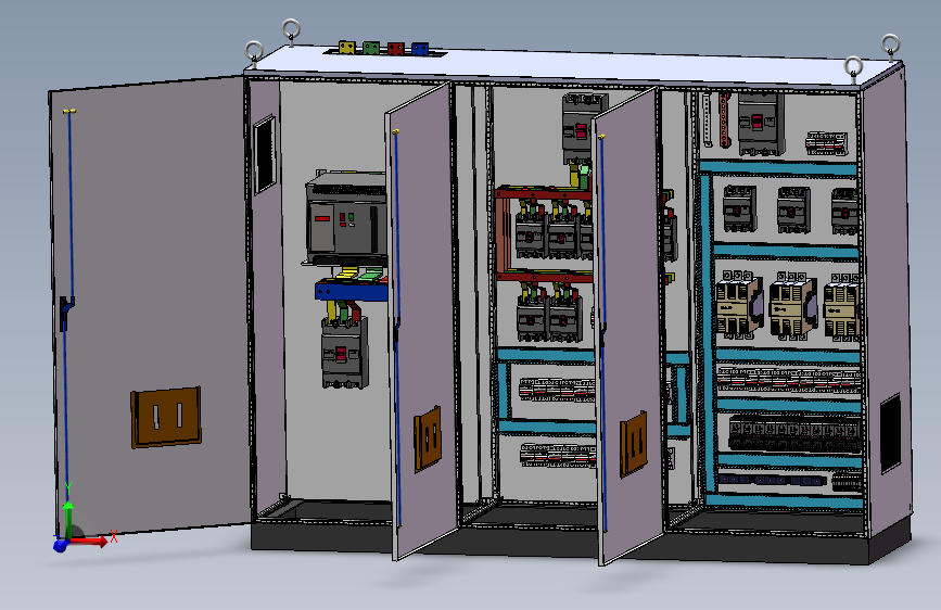 三柜组装630A电源柜控制柜