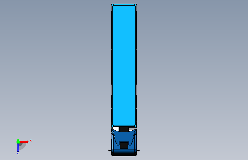 Y1547-卡车 MB-Actros+Container 3DXML CGR STEP STL 俯视图
