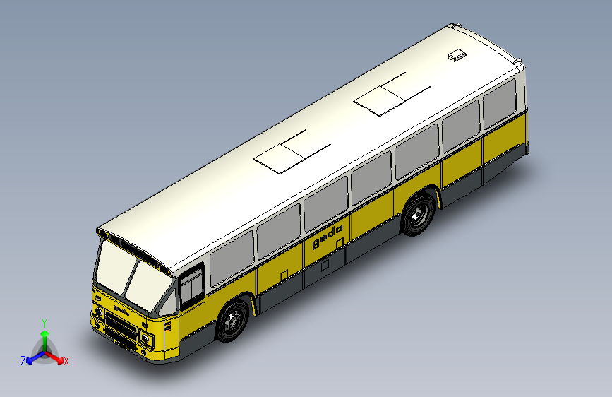 Y1610-客车 公交车  daf-mb200 STP IGS