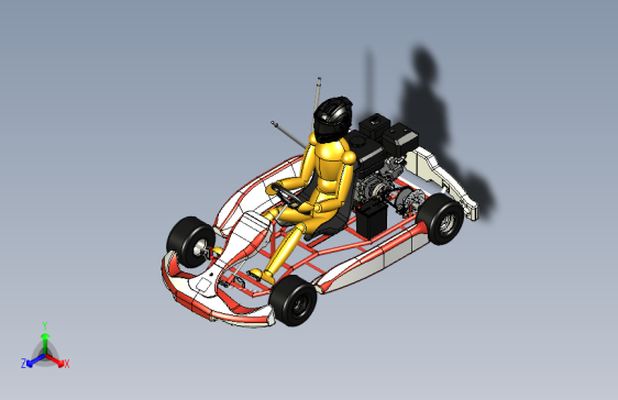 Y1671-汽车 Go Kart Frame