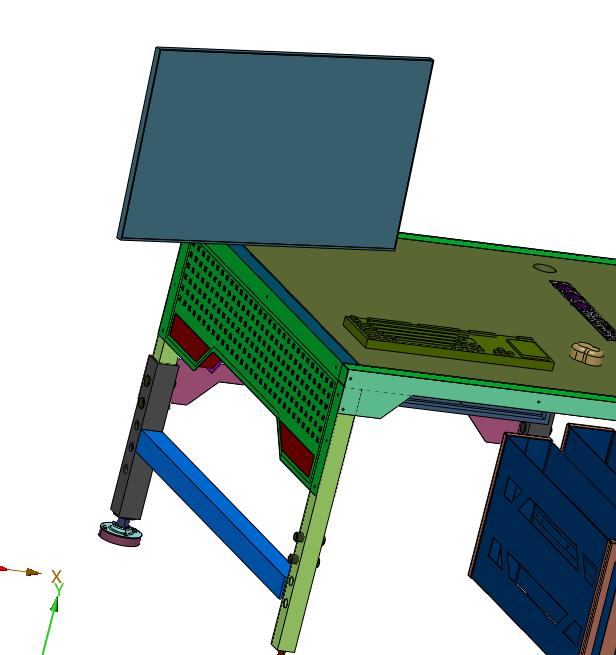 建筑师美术设计工程师工作台电脑桌子