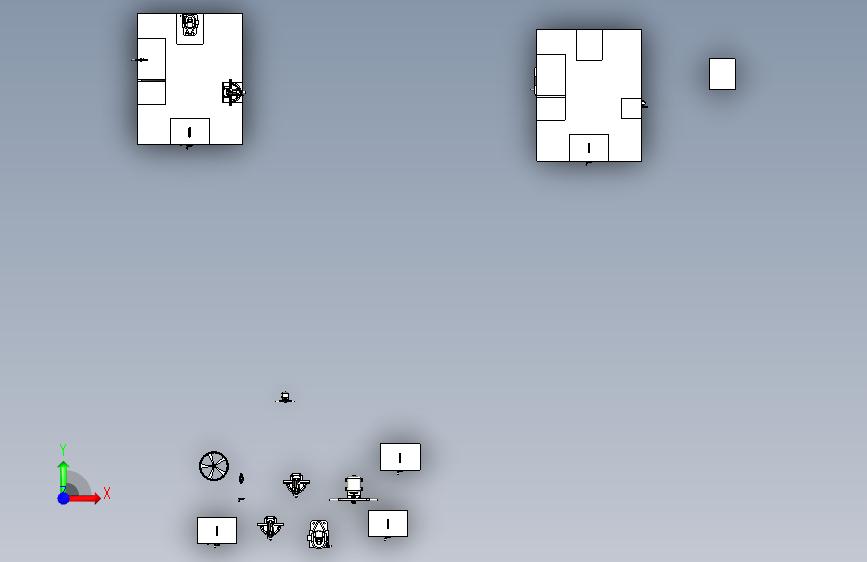 工作台 正面视图