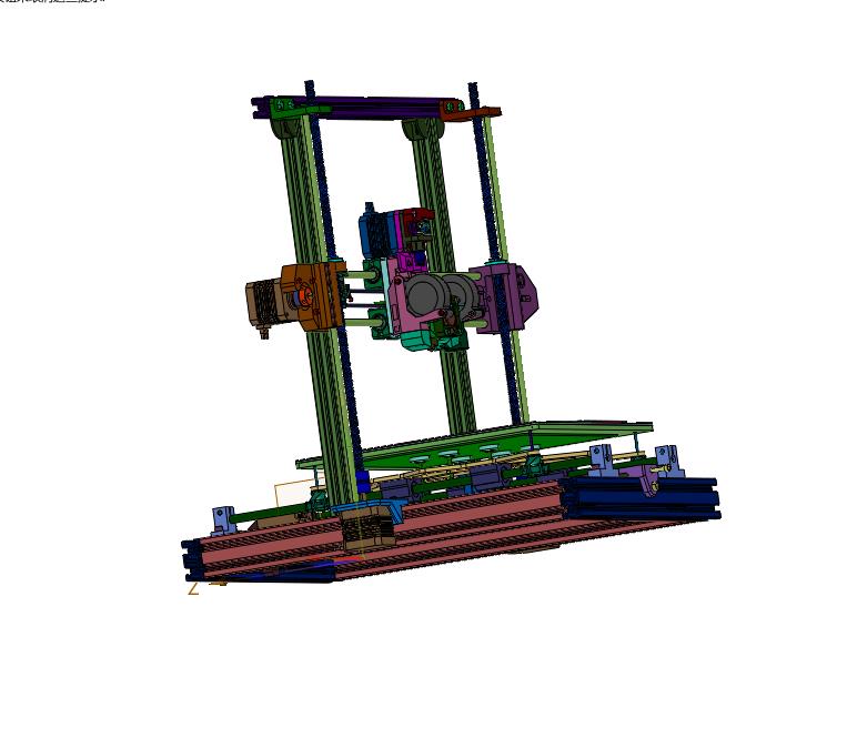 铝型材钣金框架丝杆传动3d打印机