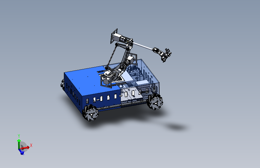 Y1990-麦克纳姆轮 ugv-with-mount-for-robotic-arm SW