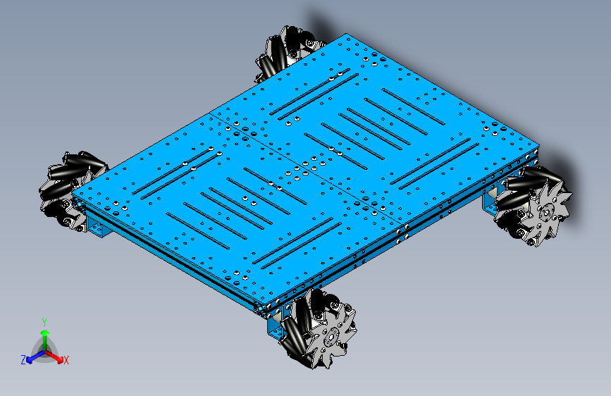 Y2023-麦克纳姆轮 Mecanum Wheel Robot Kit 360x512 STP