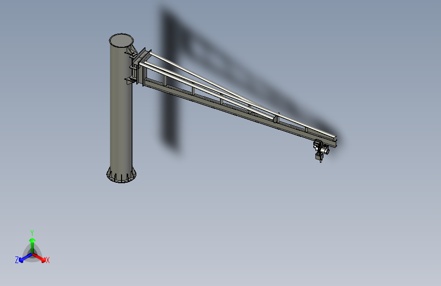 Y2079-起重机 2ton-jib-crane STP