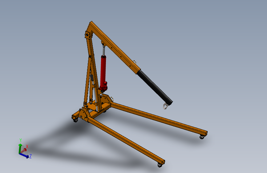 Y2105-起重机 engine-hoist--1 SW INV STP 主视图