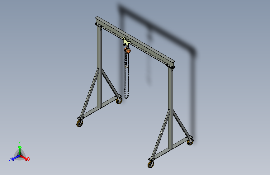 Y2112-起重机 gantry-crane-18 SW STP IGS