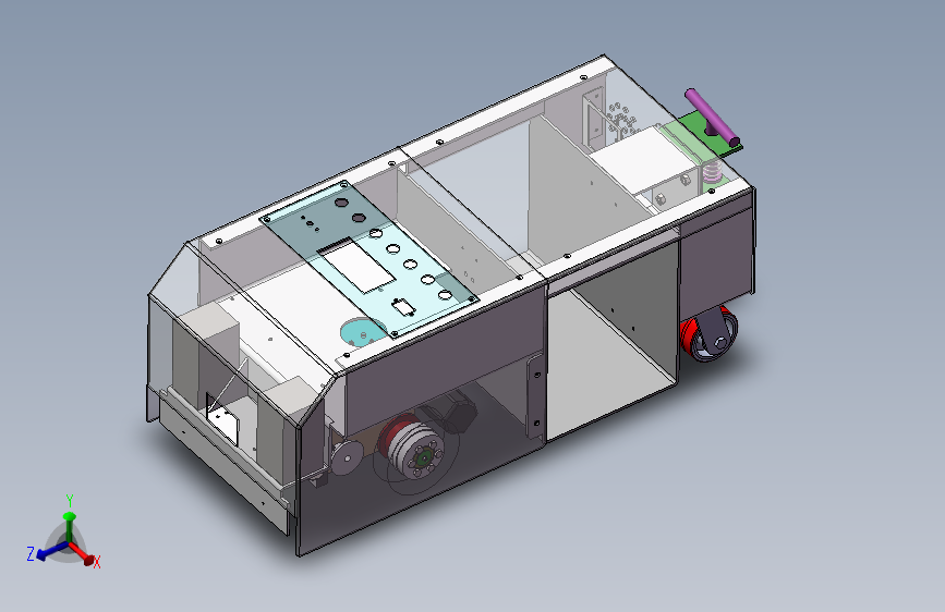 Y2164-AGV小车3D+电气程序+控制界面3D模型