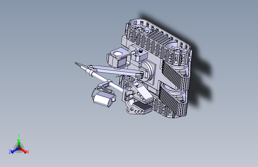 Y2259-AGV 智能小车 military robot CATIA STP