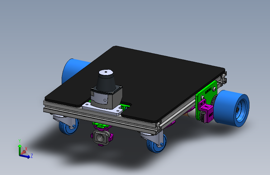 Y2284-AGV 智能小车 scuttle-robot-v2 SW STP