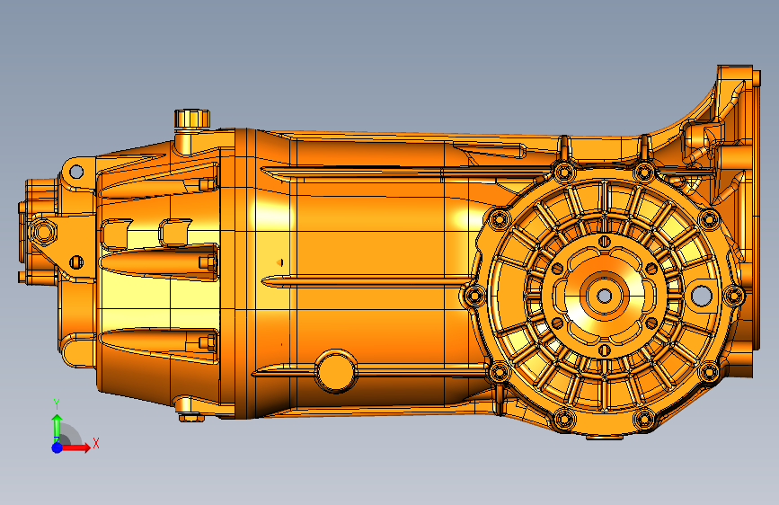 Y2405变速箱 减速器 quaifeqtek552g79g61gtransaxlegearbox STP IGS_IGES